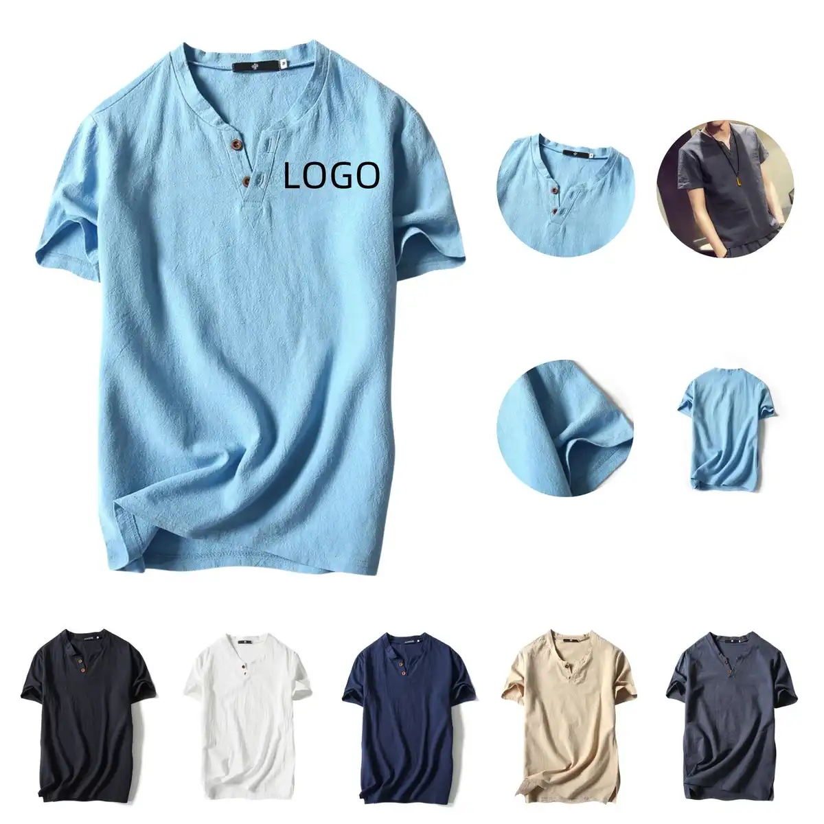 Linen Short Sleeve Casual Shirt