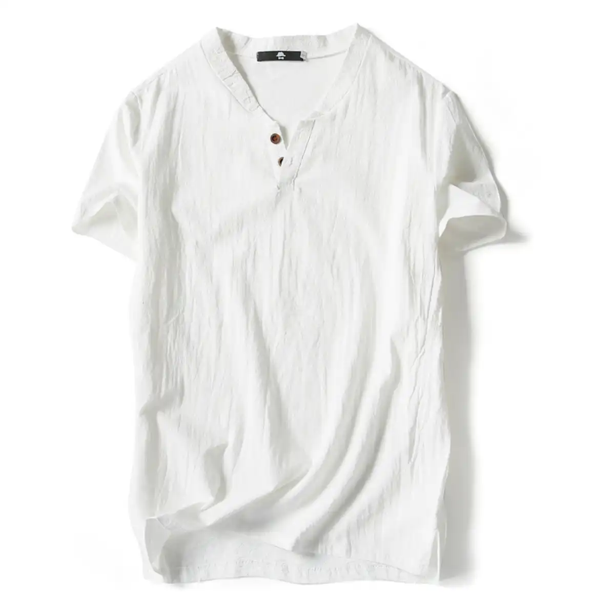 Linen Short Sleeve Casual Shirt product close-up