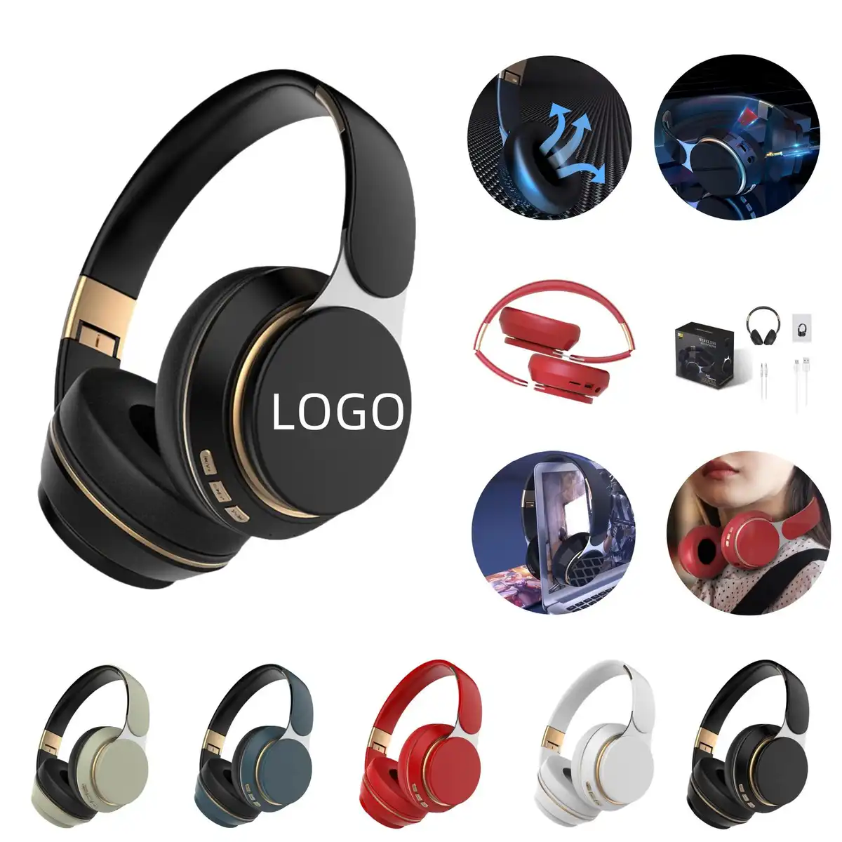 Bluetooth Folding Stereo Headset