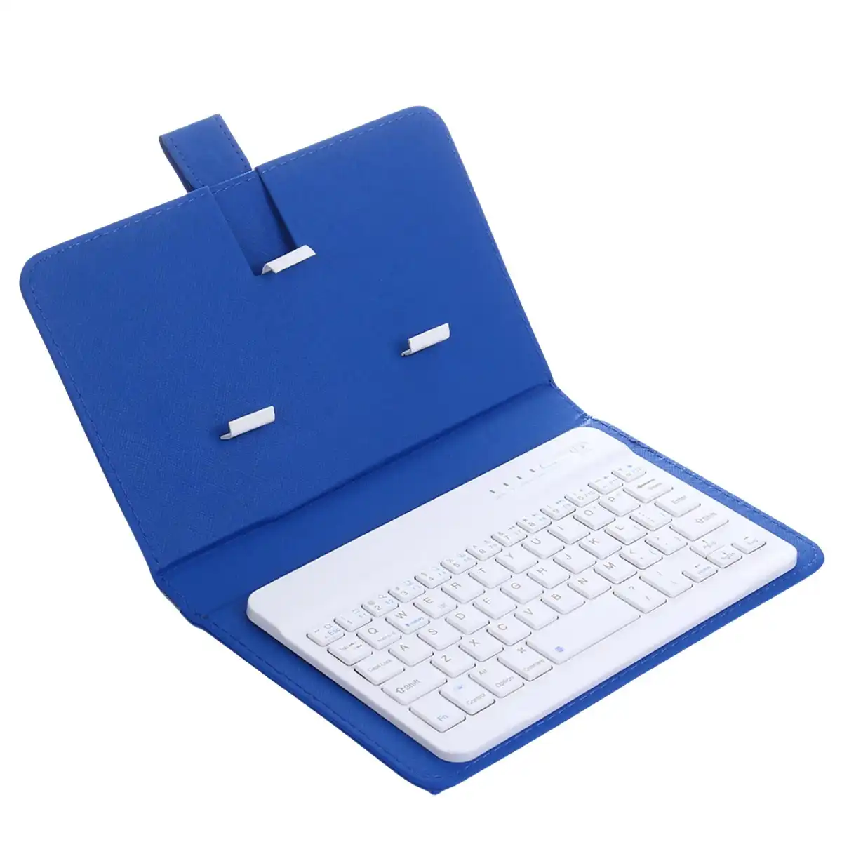 Leather Bluetooth Keyboard Folio product with accessories
