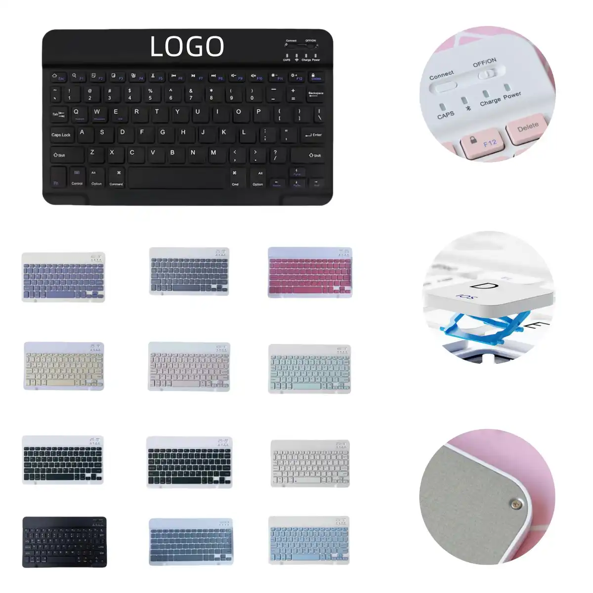 Bluetooth Keyboard Portable Rechargeable