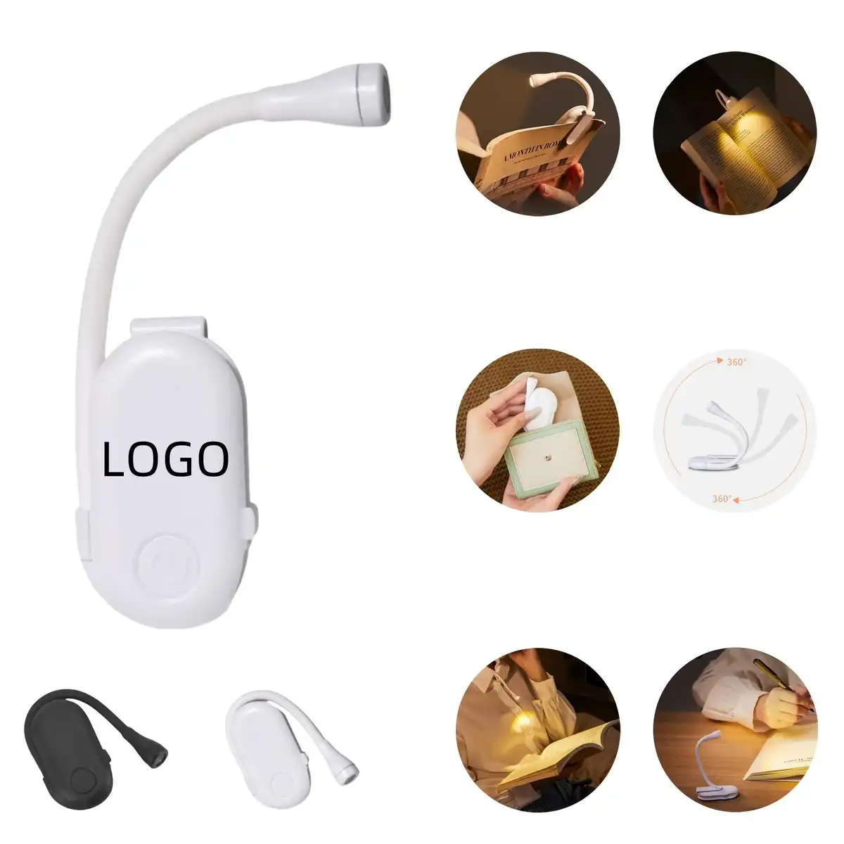 Portable USB Clip Reading Light