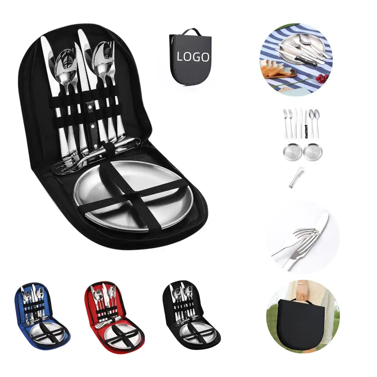Stainless Steel Camping Cutlery Set
