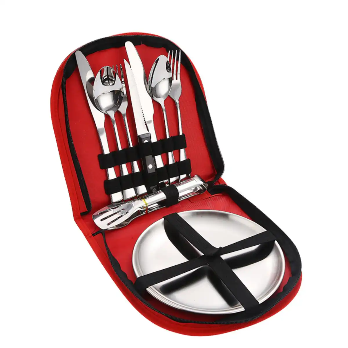 Stainless Steel Camping Cutlery Set product detail view