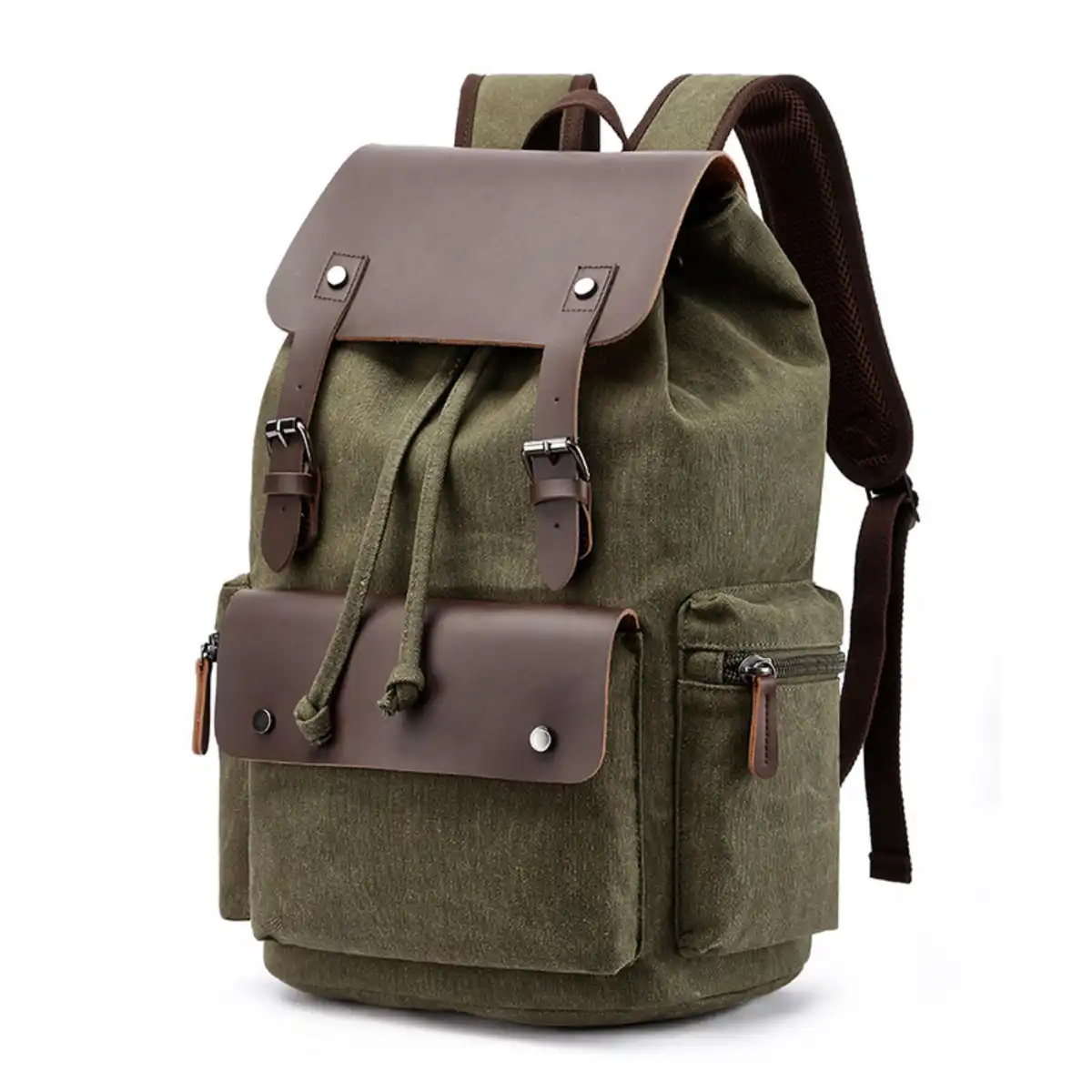 Sturdy Canvas Travel Daypack alternate product angle