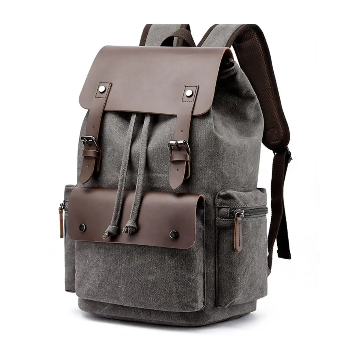 Sturdy Canvas Travel Daypack product close-up