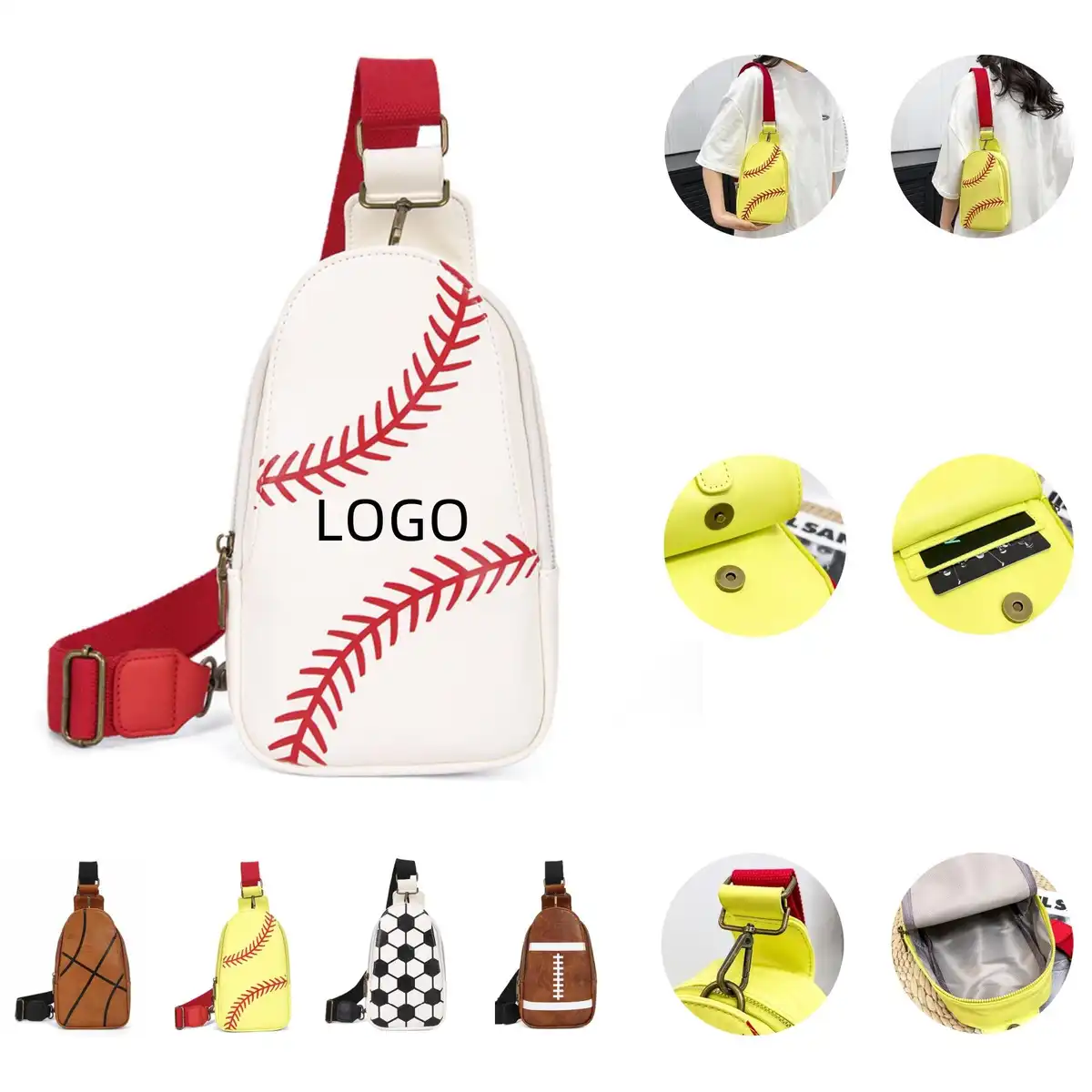 Rugged Baseball Sling Pack