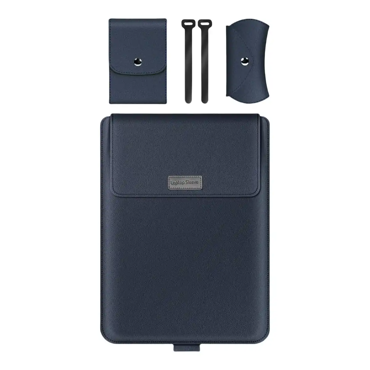 PU Leather Laptop Bag with Magnetic Stand custom logo imprint view