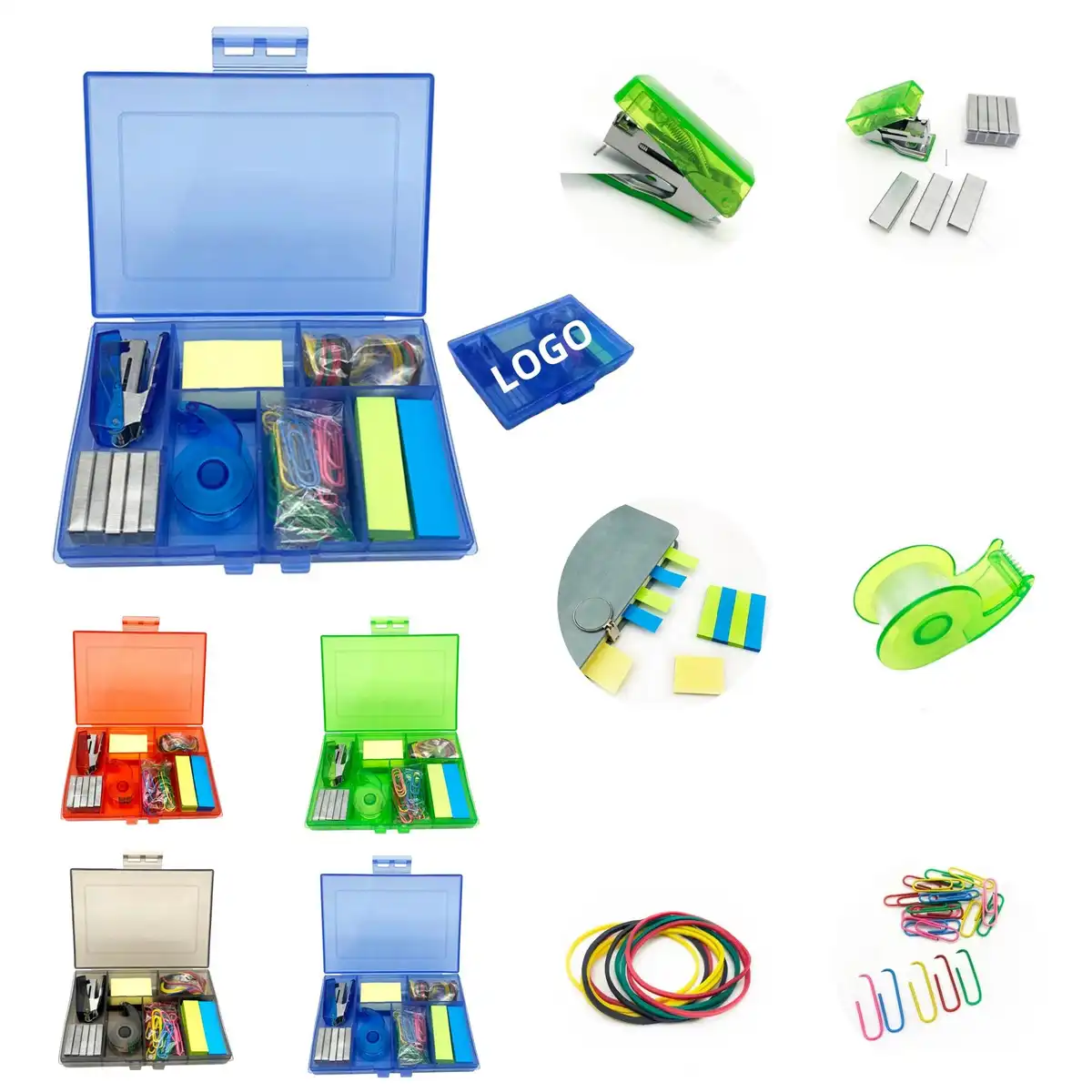 Compact 7-Piece Desk Essentials Kit