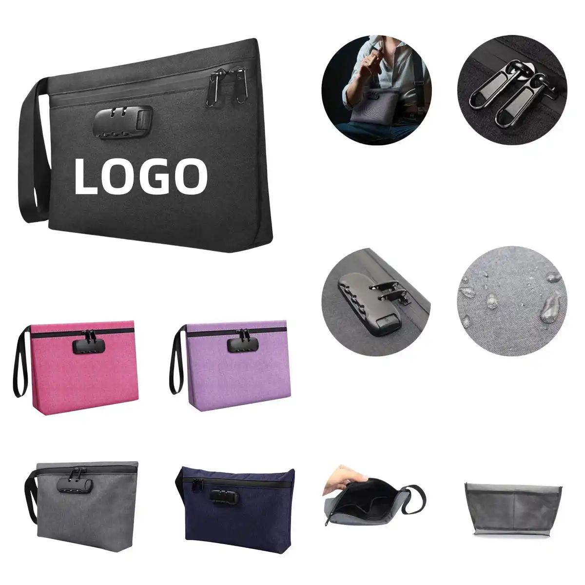 Odor Blocking Security Travel Pouch