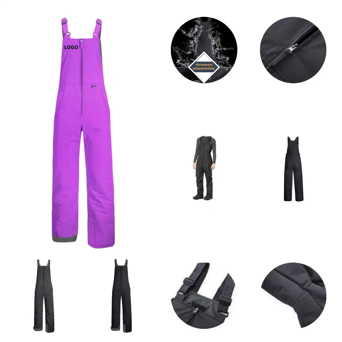 Waterproof Insulated Bib Overalls