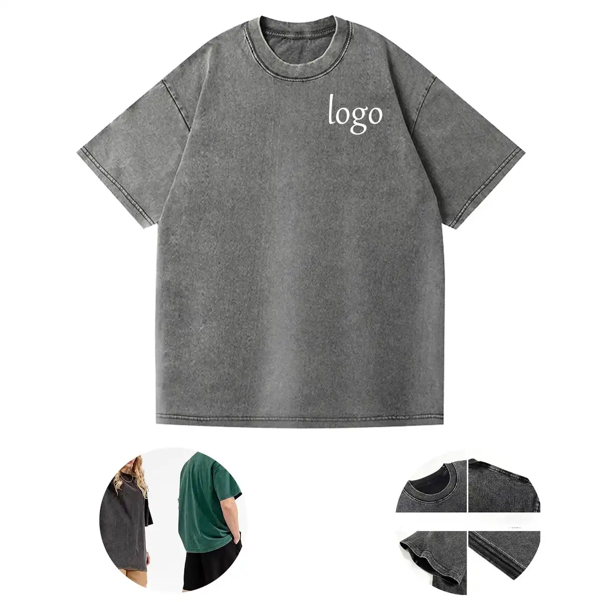 Vintage Faded Oversized Cotton Tee