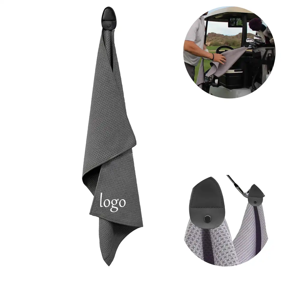 Magnetic Waffle Golf Towel