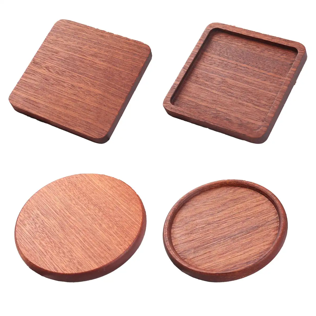 Beech Wood Coasters Set of 4 product detail view