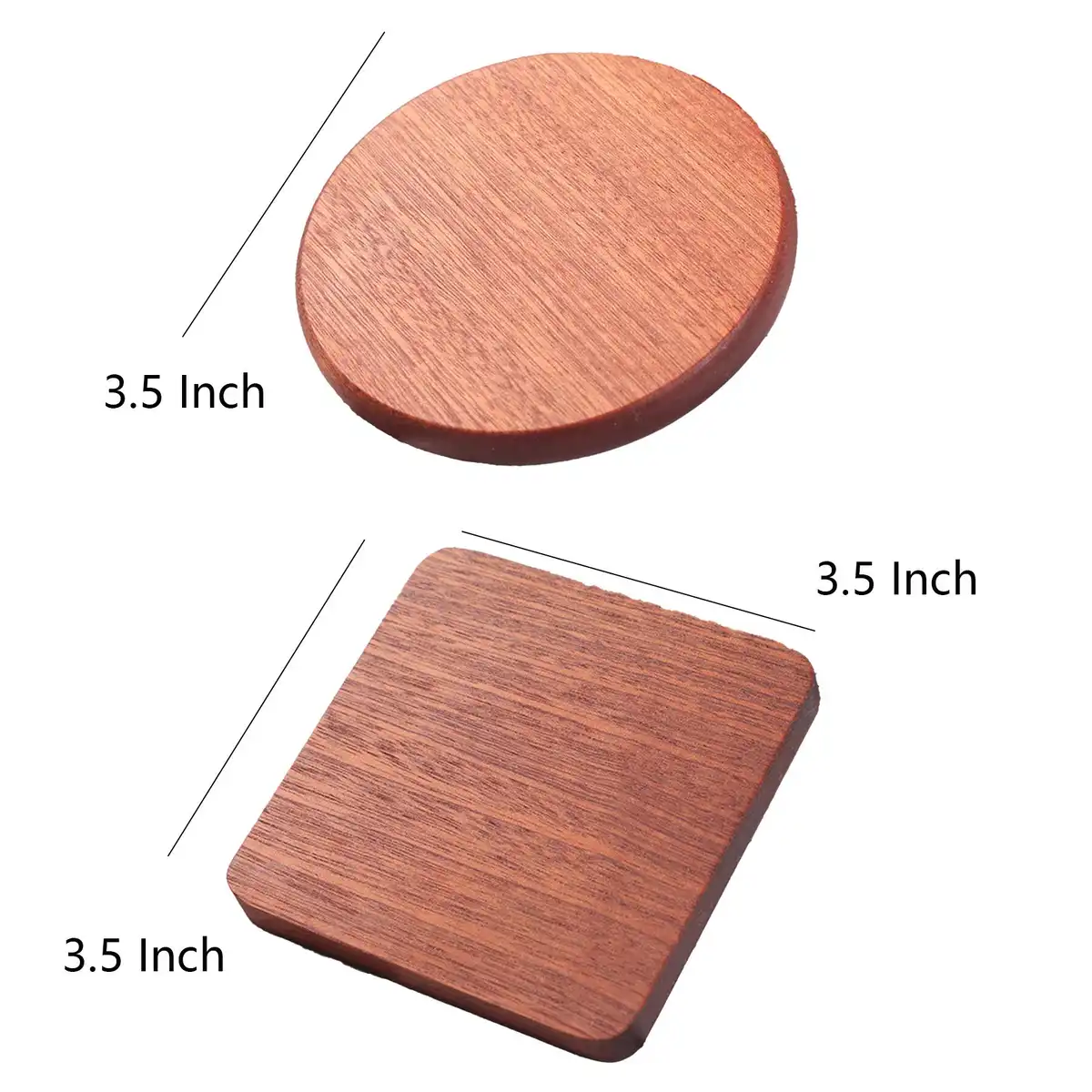 Beech Wood Coasters Set of 4 alternate product angle