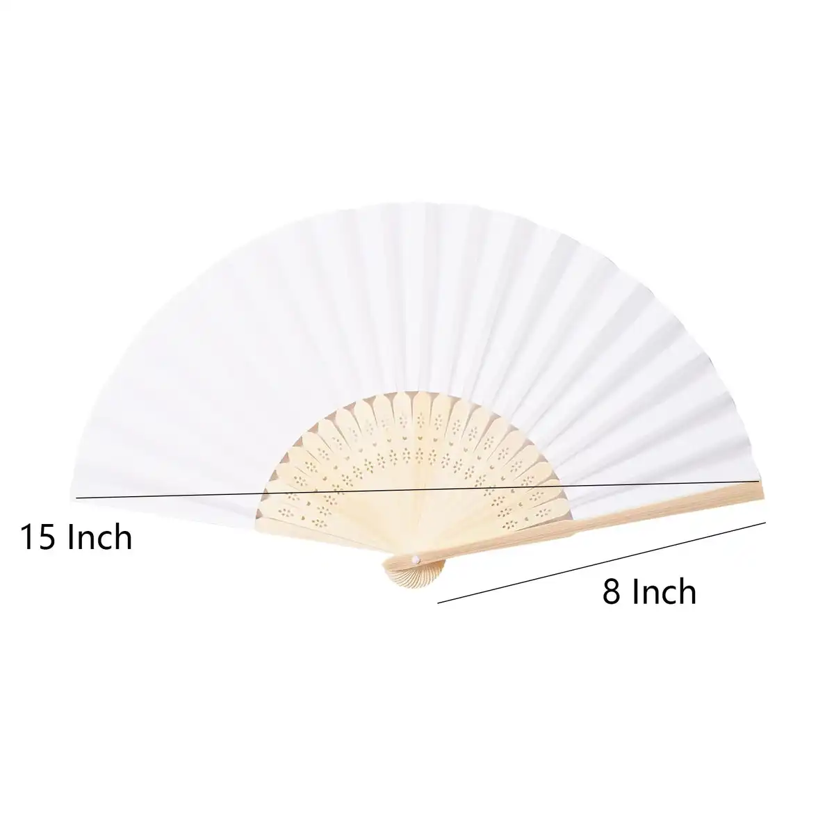 Bamboo Cloth Folding Fan product detail view