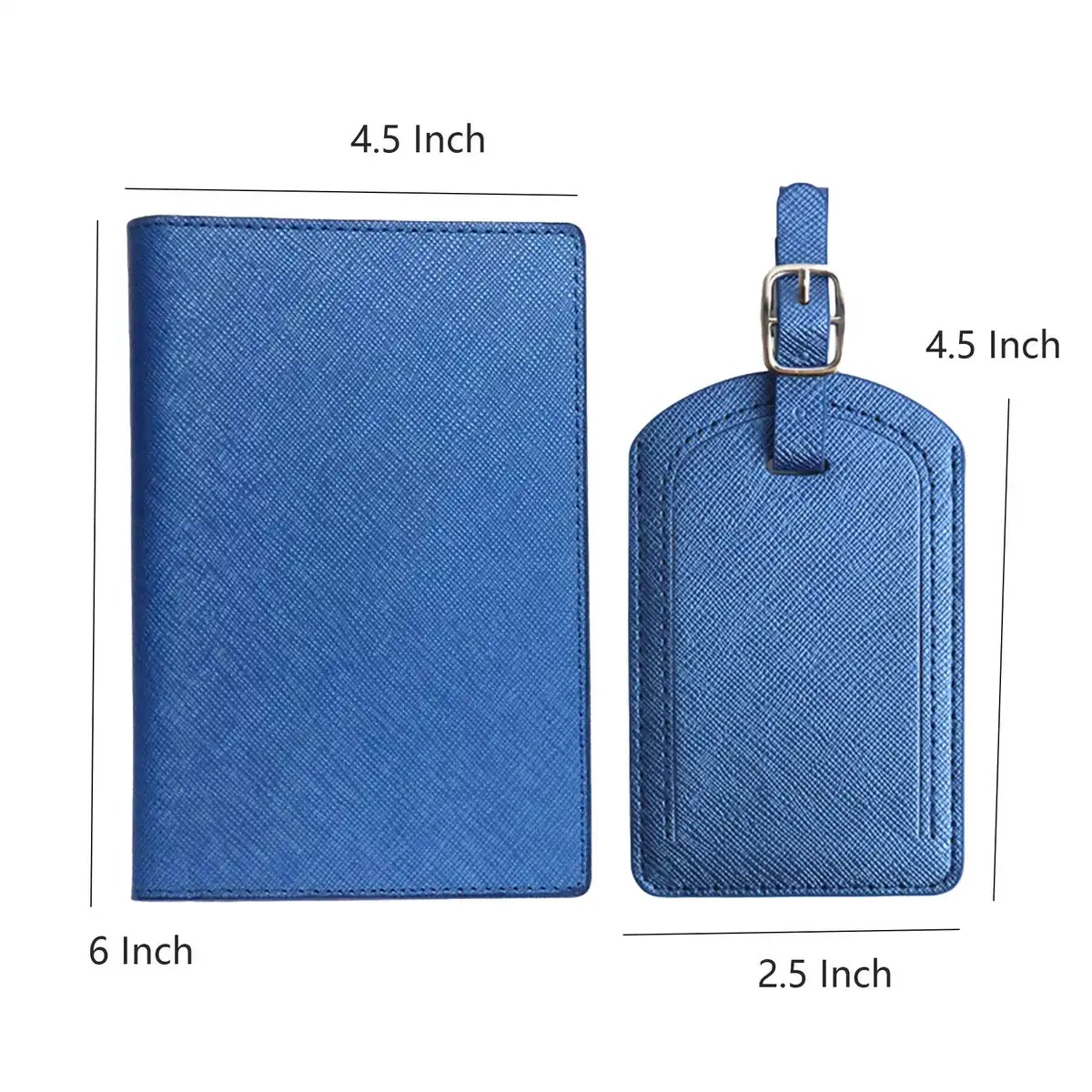Slim PU Leather Passport Travel Set product detail view