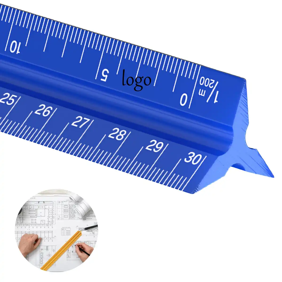 Precision Aluminum Triangular Scale Ruler