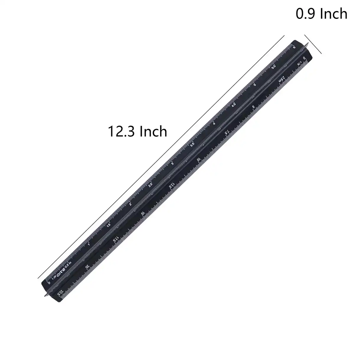 Precision Aluminum Triangular Scale Ruler product detail view