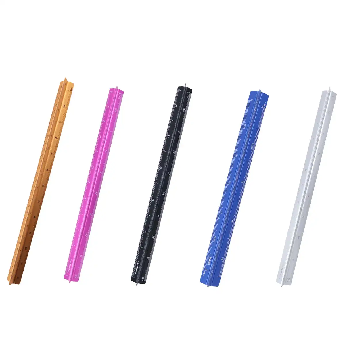 Precision Aluminum Triangular Scale Ruler alternate product angle