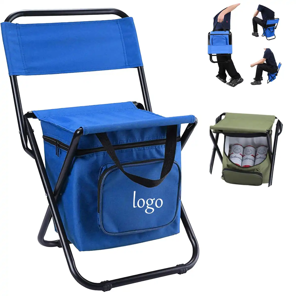 Foldable Camping Chair with Cooler