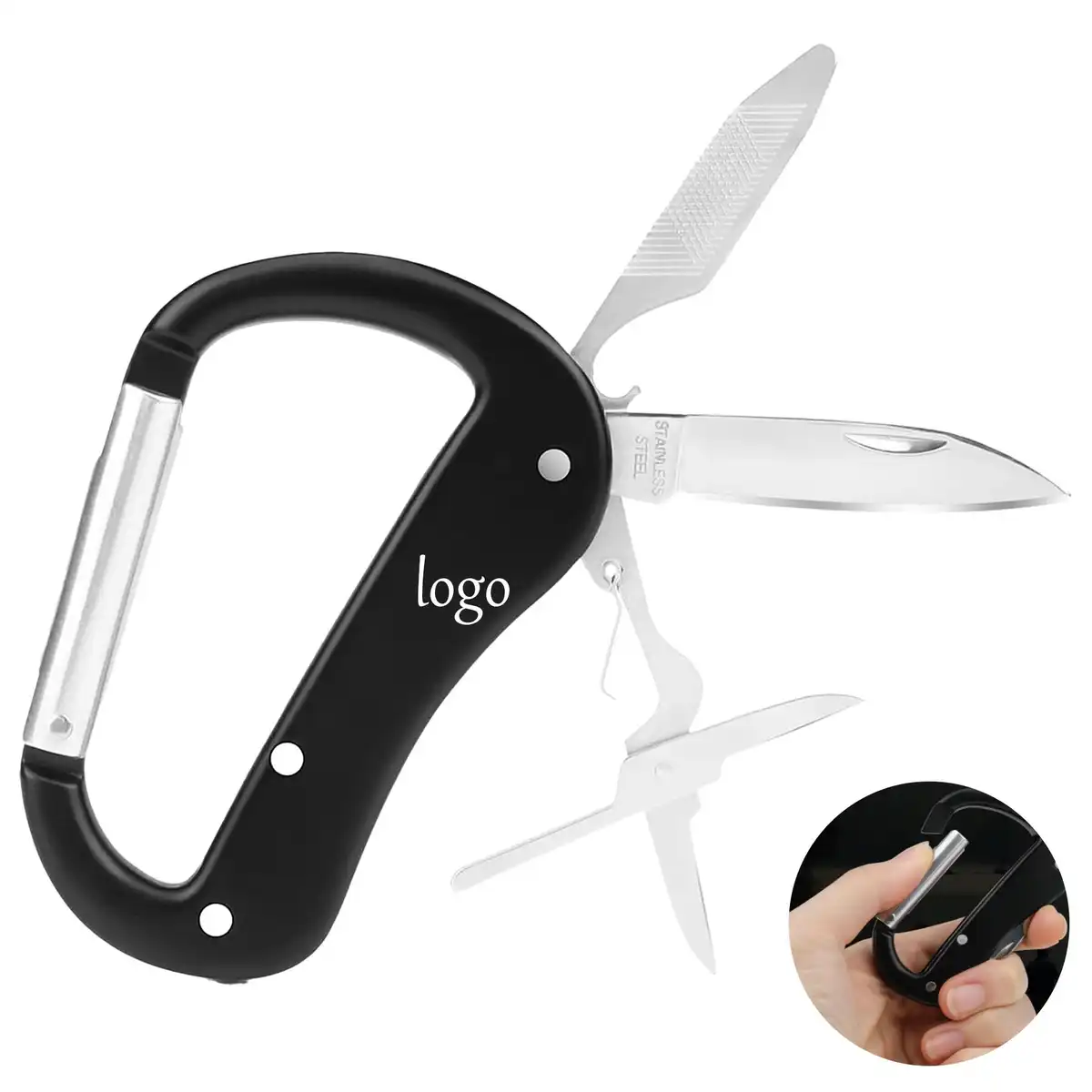 Heavy Duty Aluminum Climbing Carabiner Tool