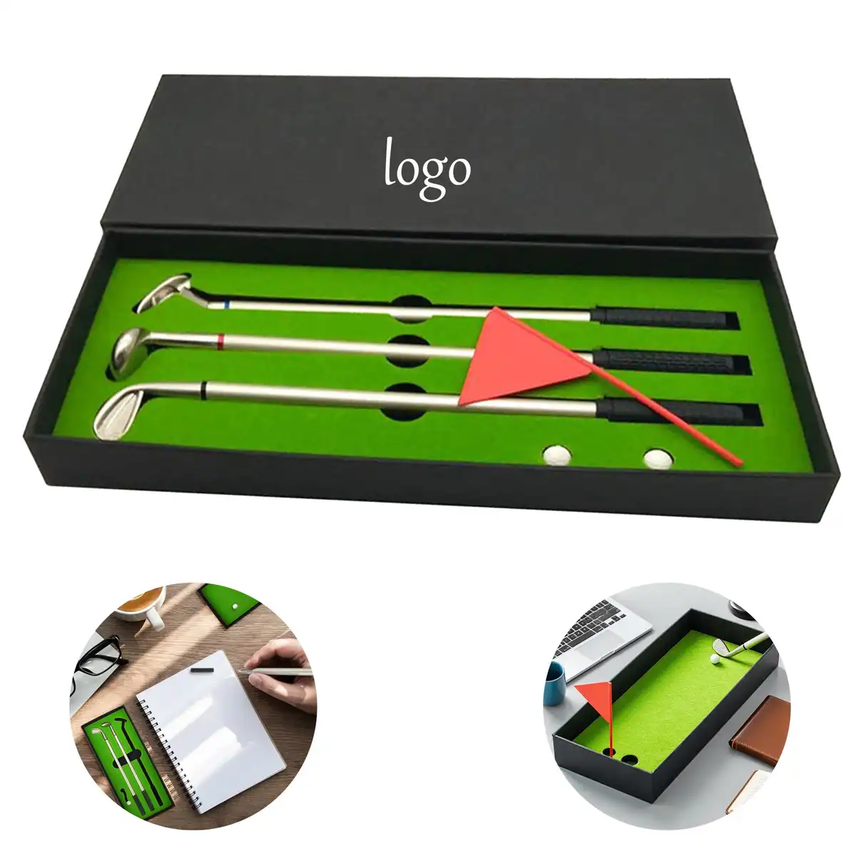 Golf Theme Gel Pen Trio