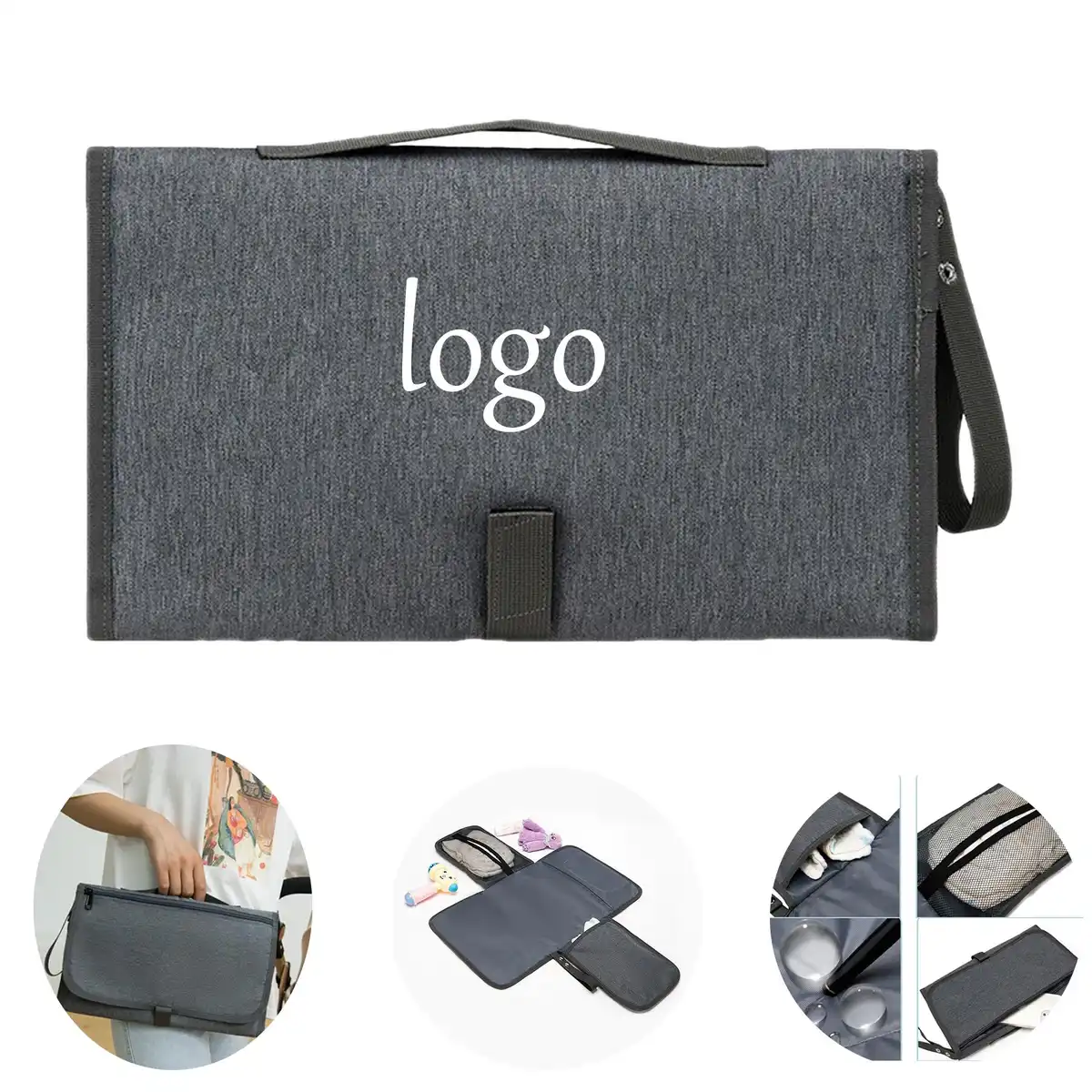 Foldable Diaper Bag with Pad