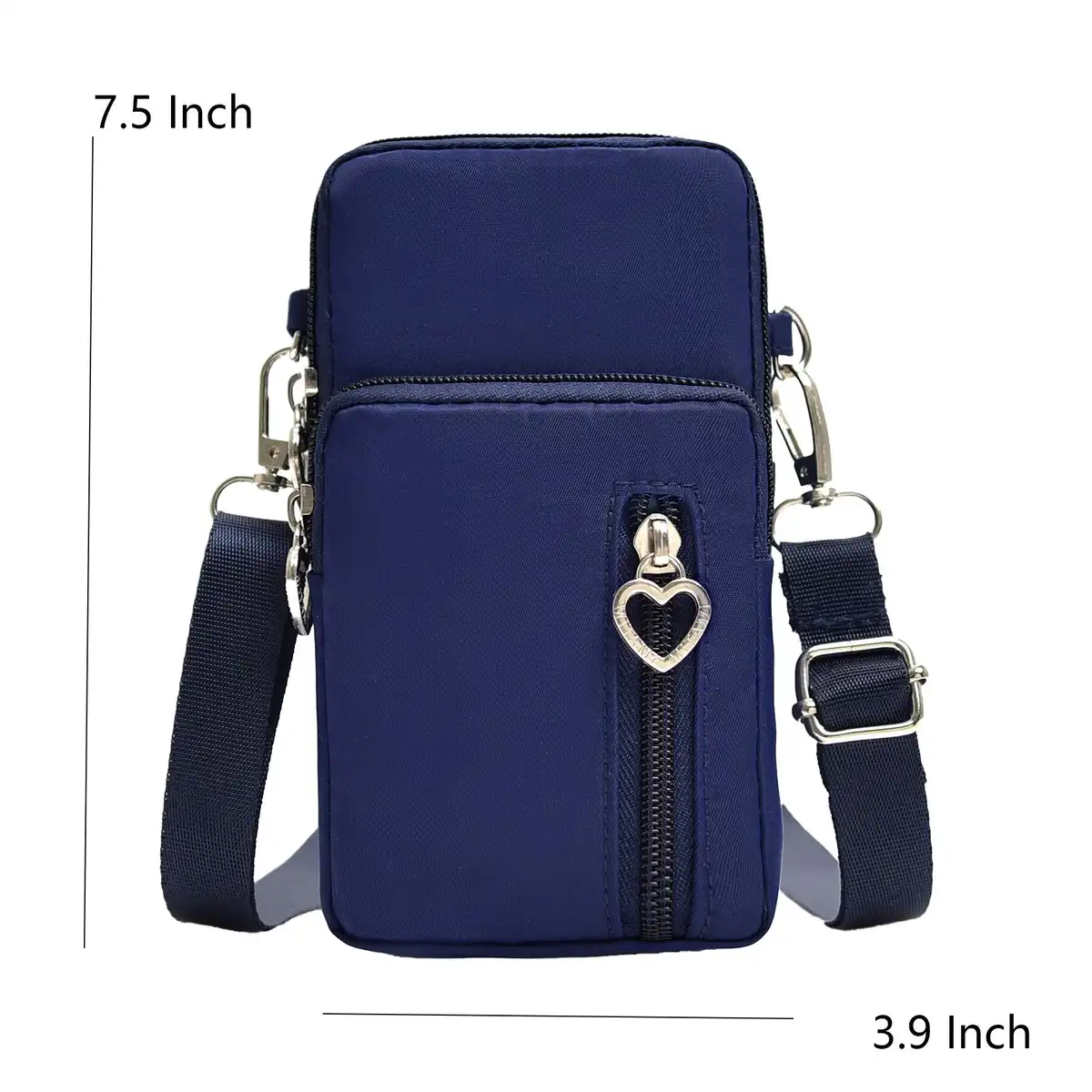 Compact Nylon Crossbody Bag with Pockets product detail view