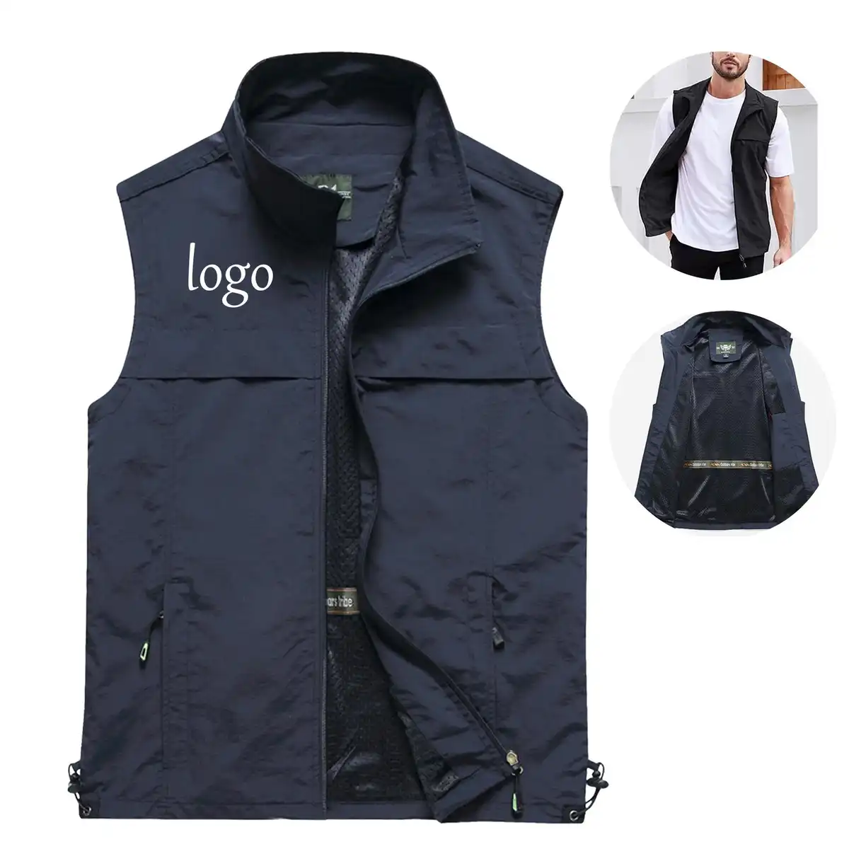 Reversible Travel Vest with Pockets