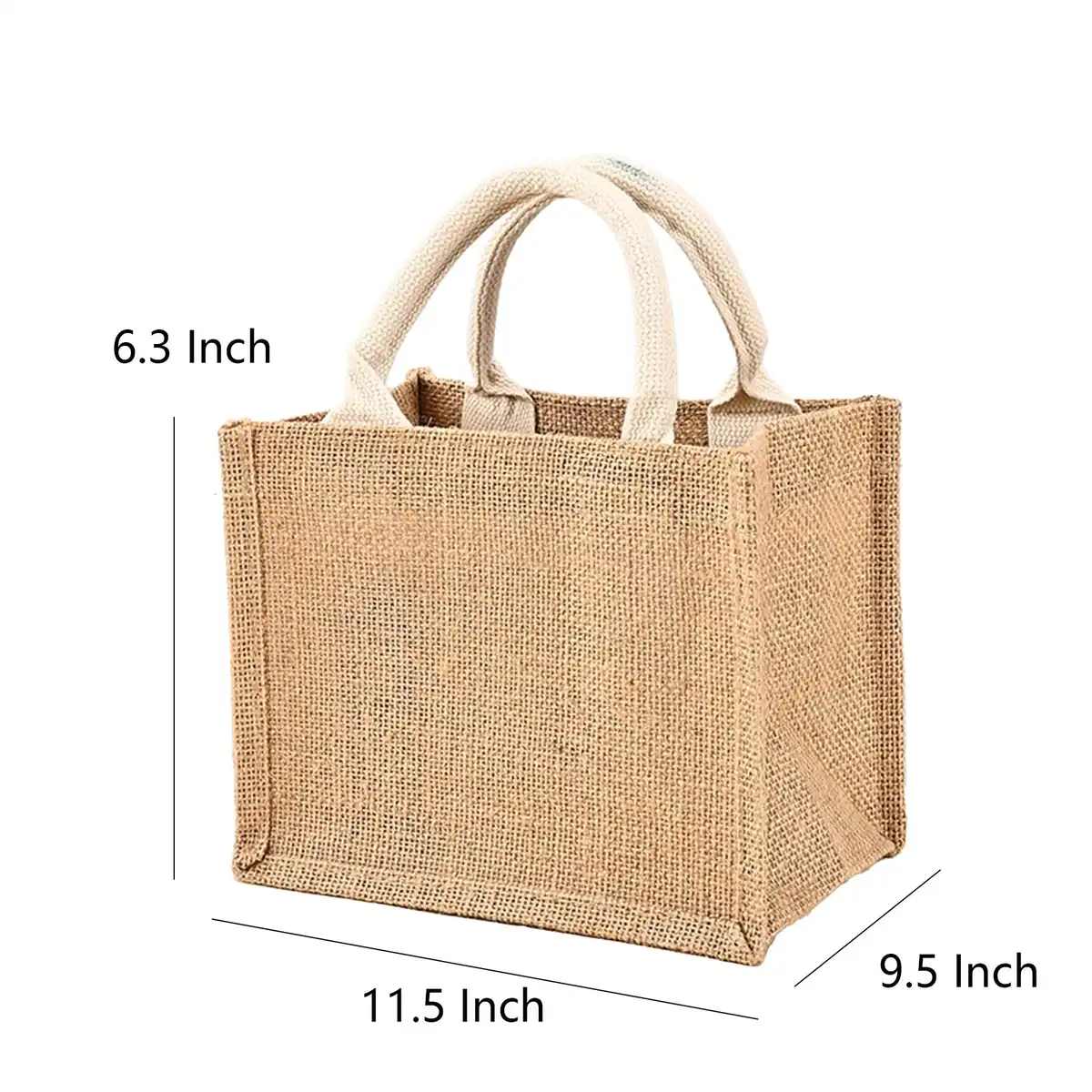 Eco Friendly Burlap Tote Bag product detail view