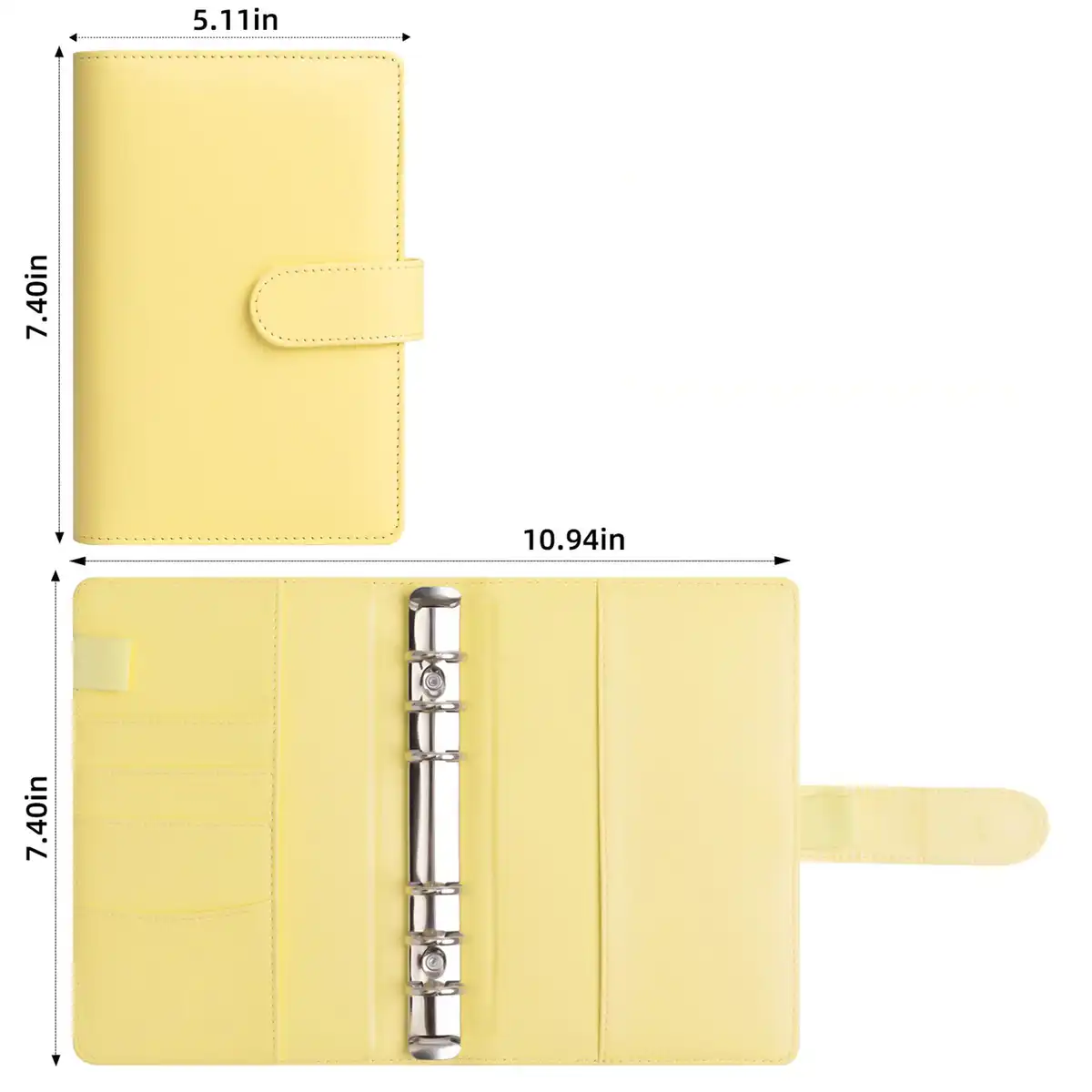 A6 Leather Refillable Journal Binder product detail view