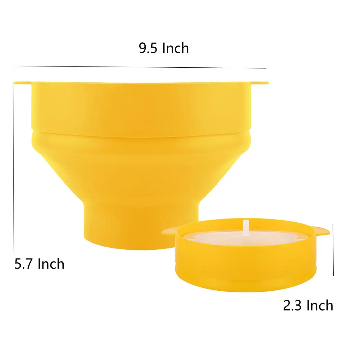 Microwave Popcorn Popper Silicone Bowl product detail view