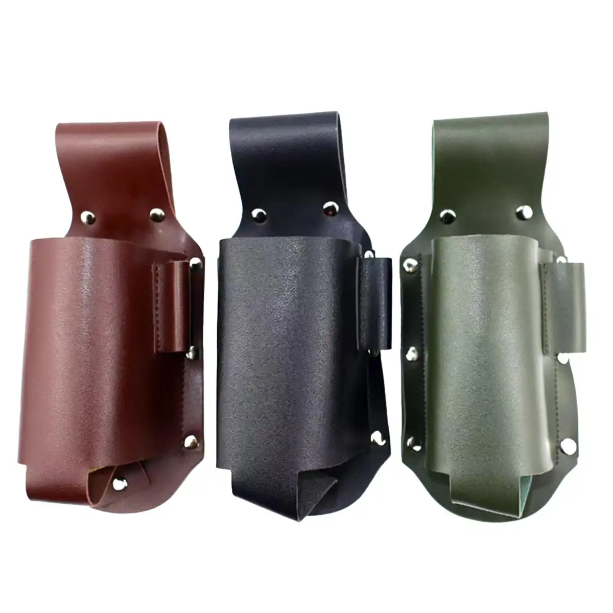 Leather Beer Bottle Waist Holster alternate product angle