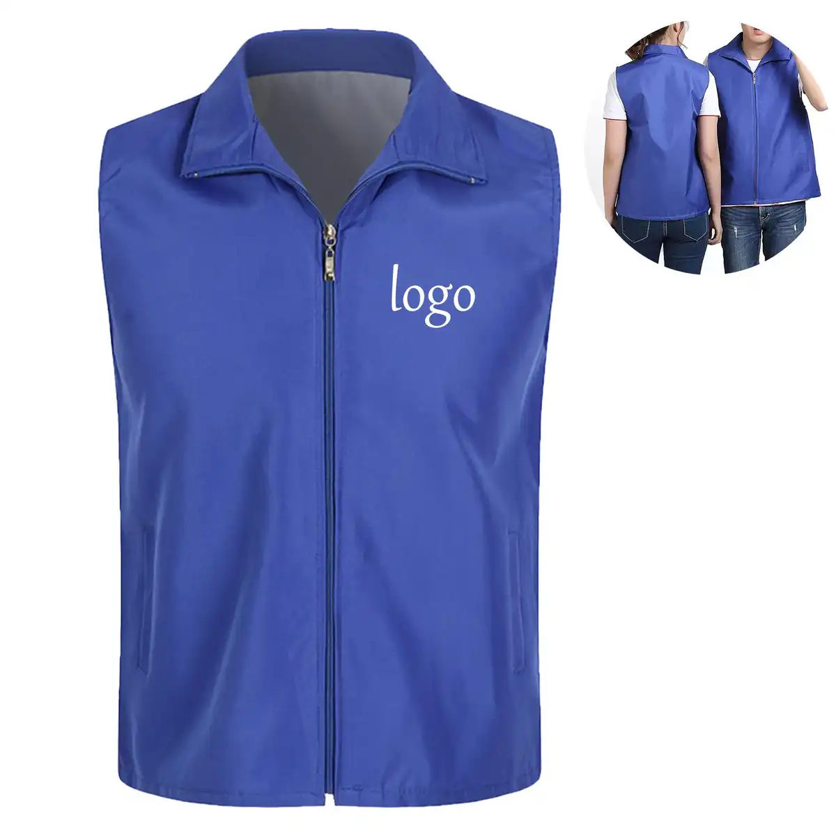 Durable Zipper Volunteer Vest