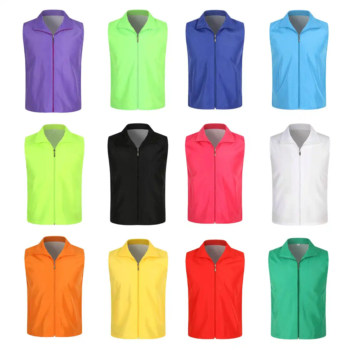 Durable Zipper Volunteer Vest alternate product angle