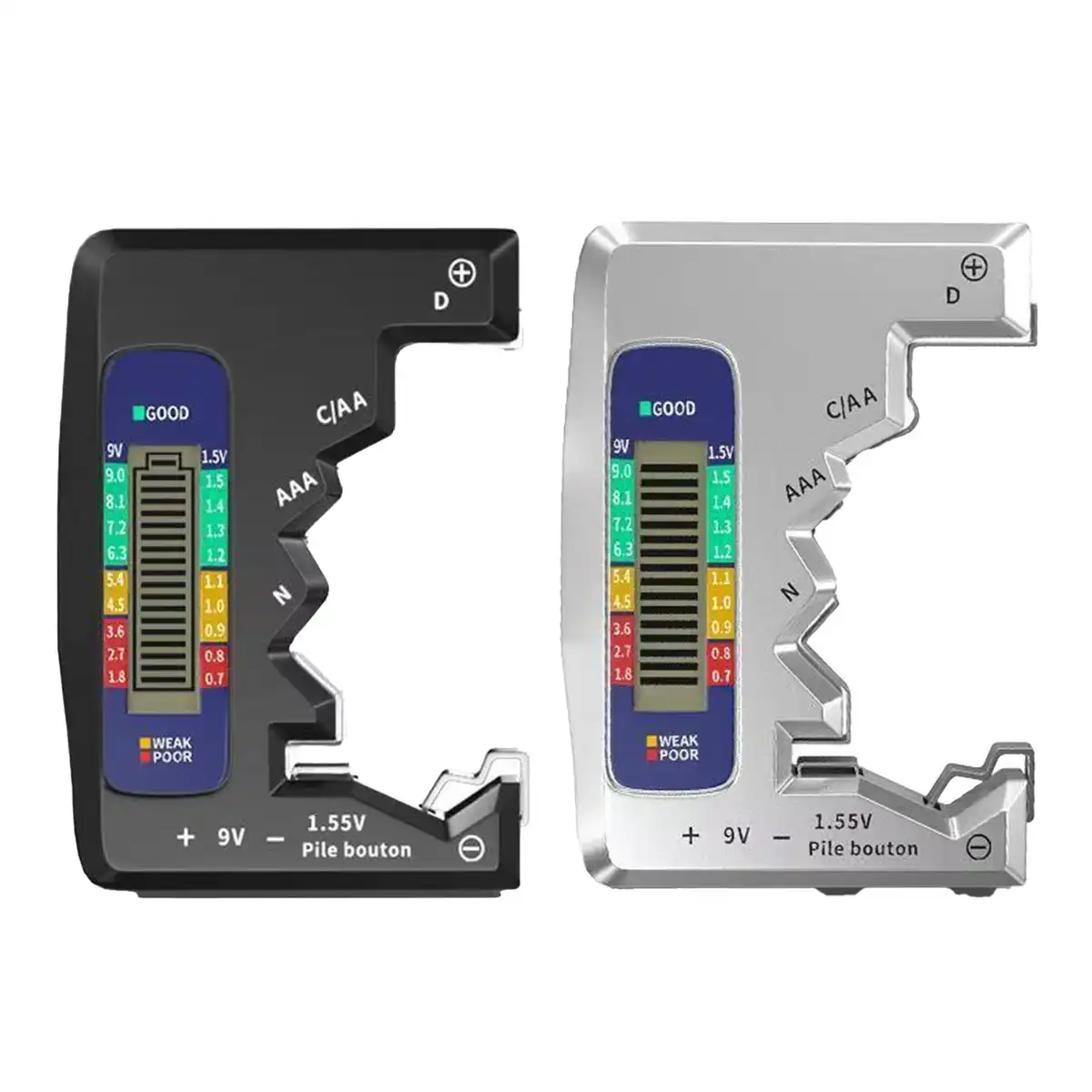 Battery Checker LCD Display Tester alternate product angle