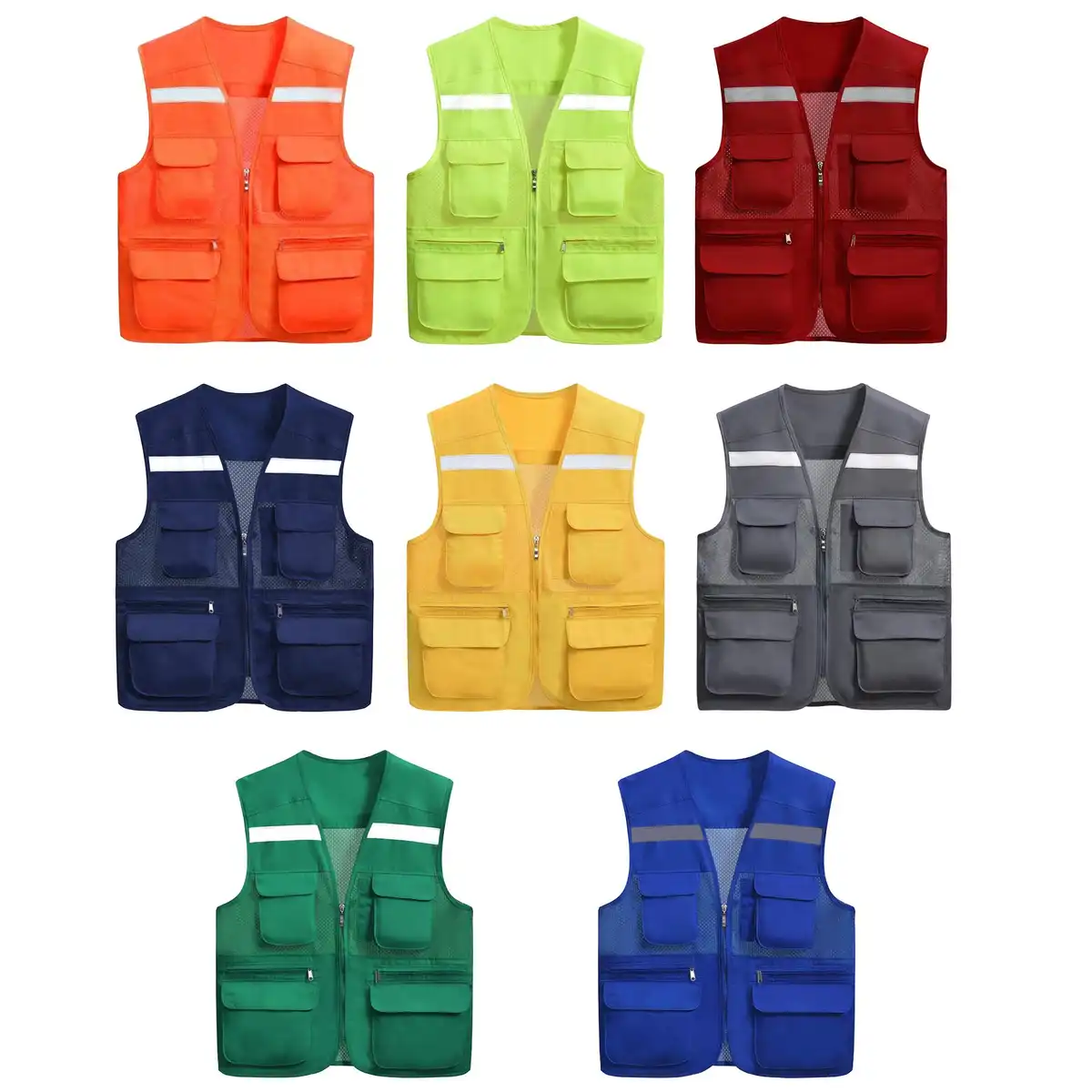 Hi Vis Mesh Safety Vest alternate product angle