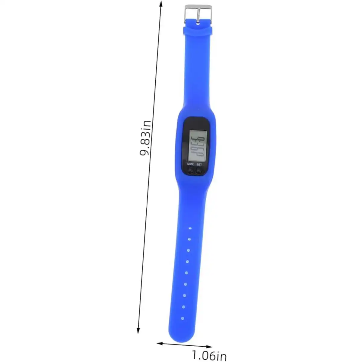 Silicone Fitness Pedometer Watch product detail view