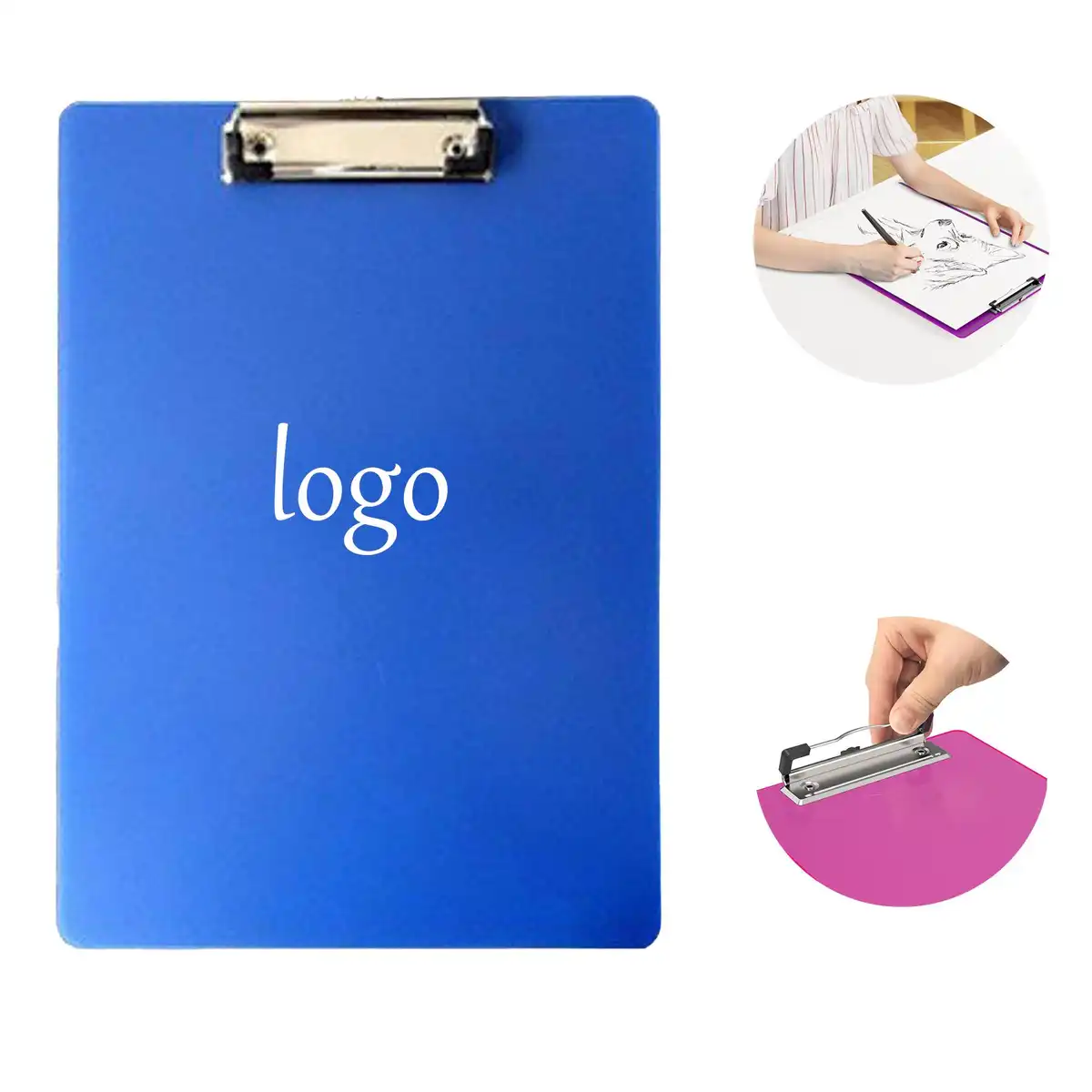 Durable PVC Clipboard with Metal Clip