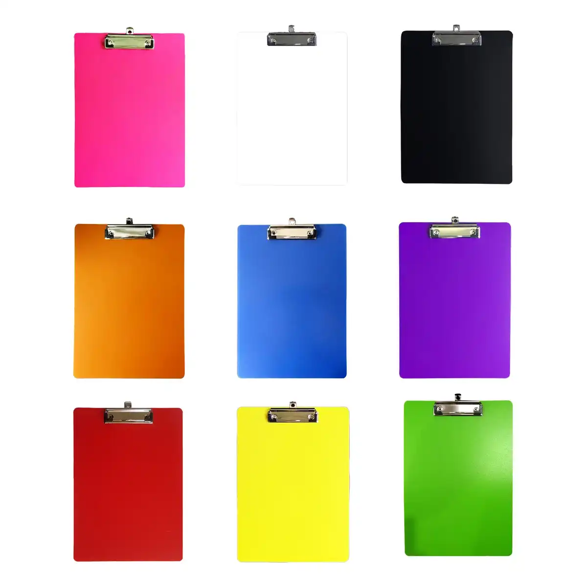 Durable PVC Clipboard with Metal Clip alternate product angle