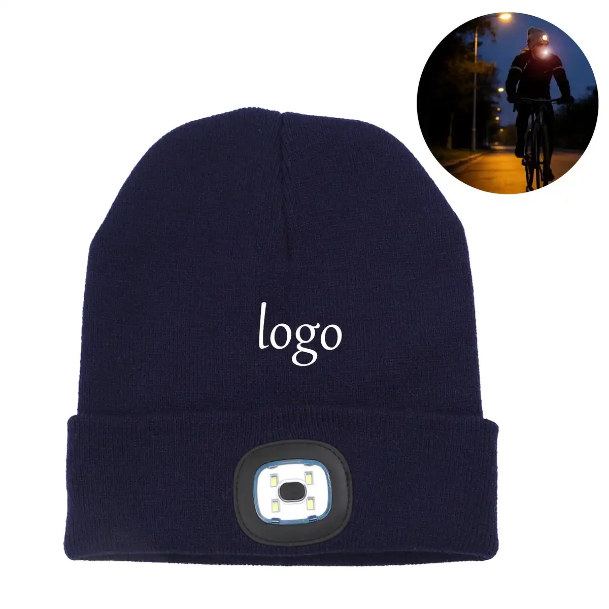 Rechargeable LED Beanie Hat
