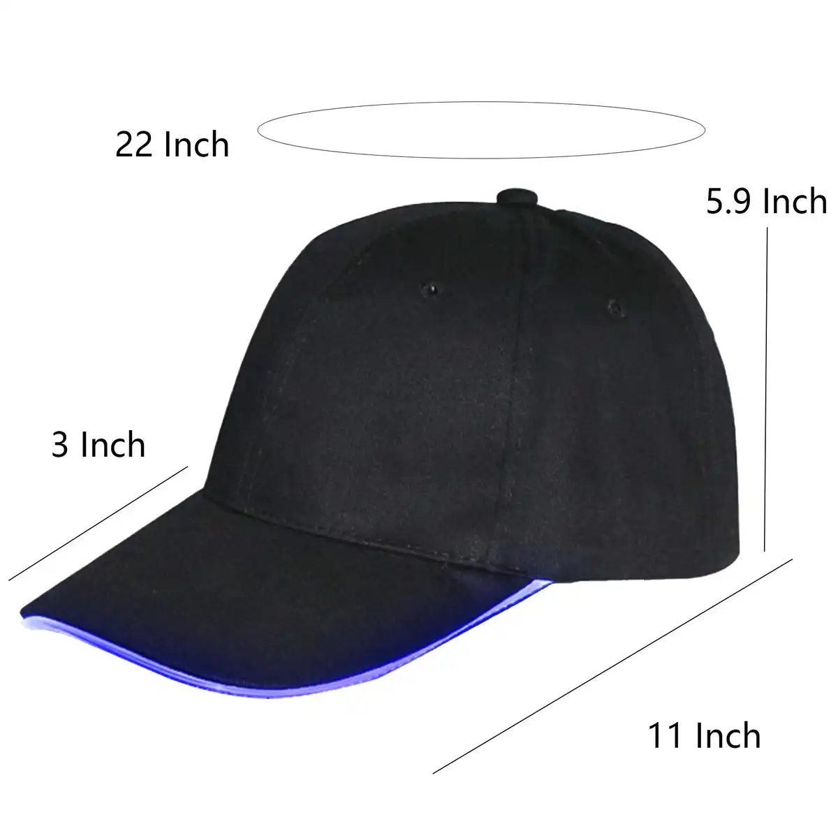 LED Glow Cap Party Hat product detail view