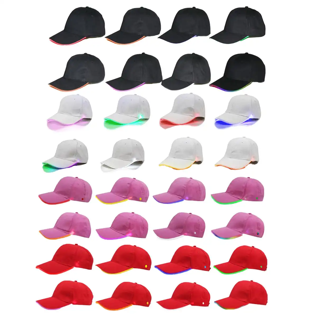 LED Glow Cap Party Hat alternate product angle