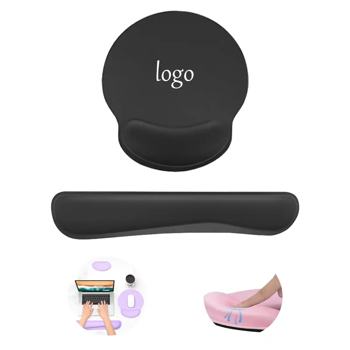 Memory Foam Wrist Rest Set