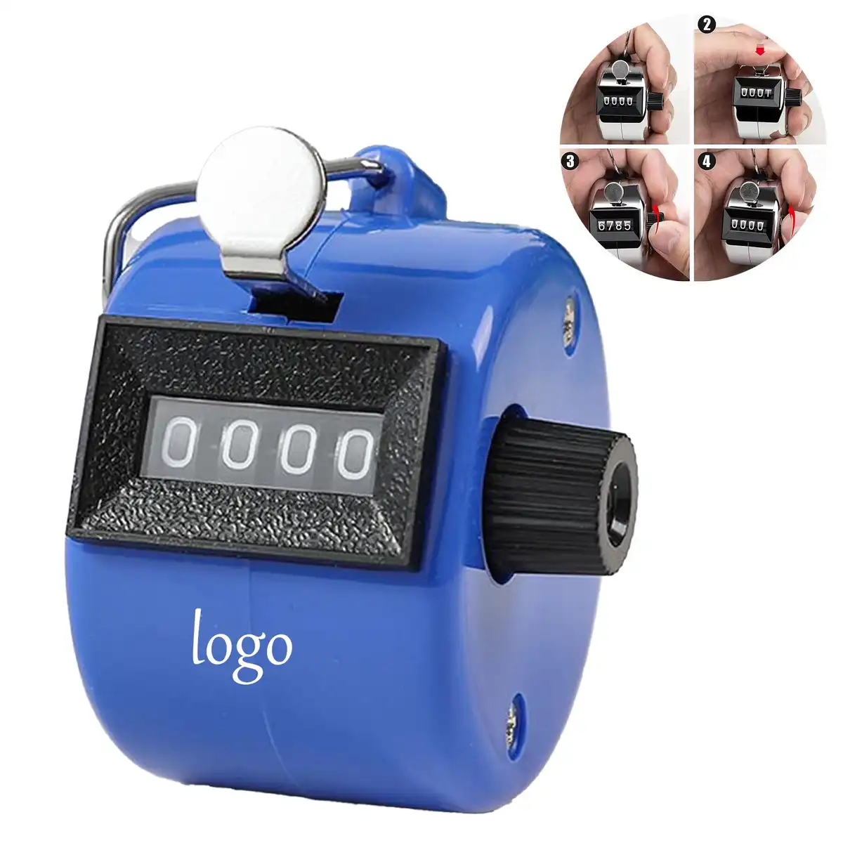 Mechanical Tally Counter 4-Digit Handheld