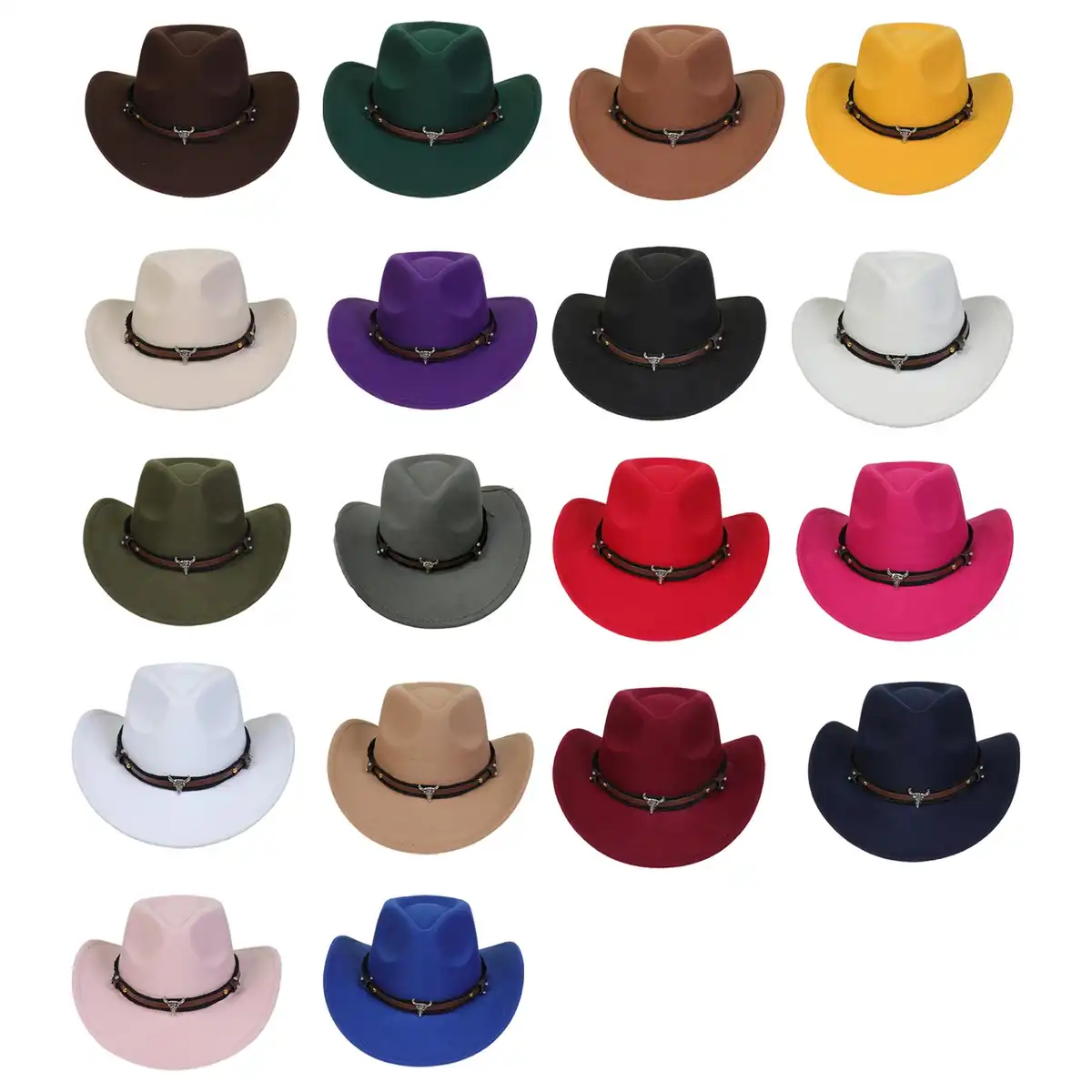 Classic Felt Cowboy Hat alternate product angle