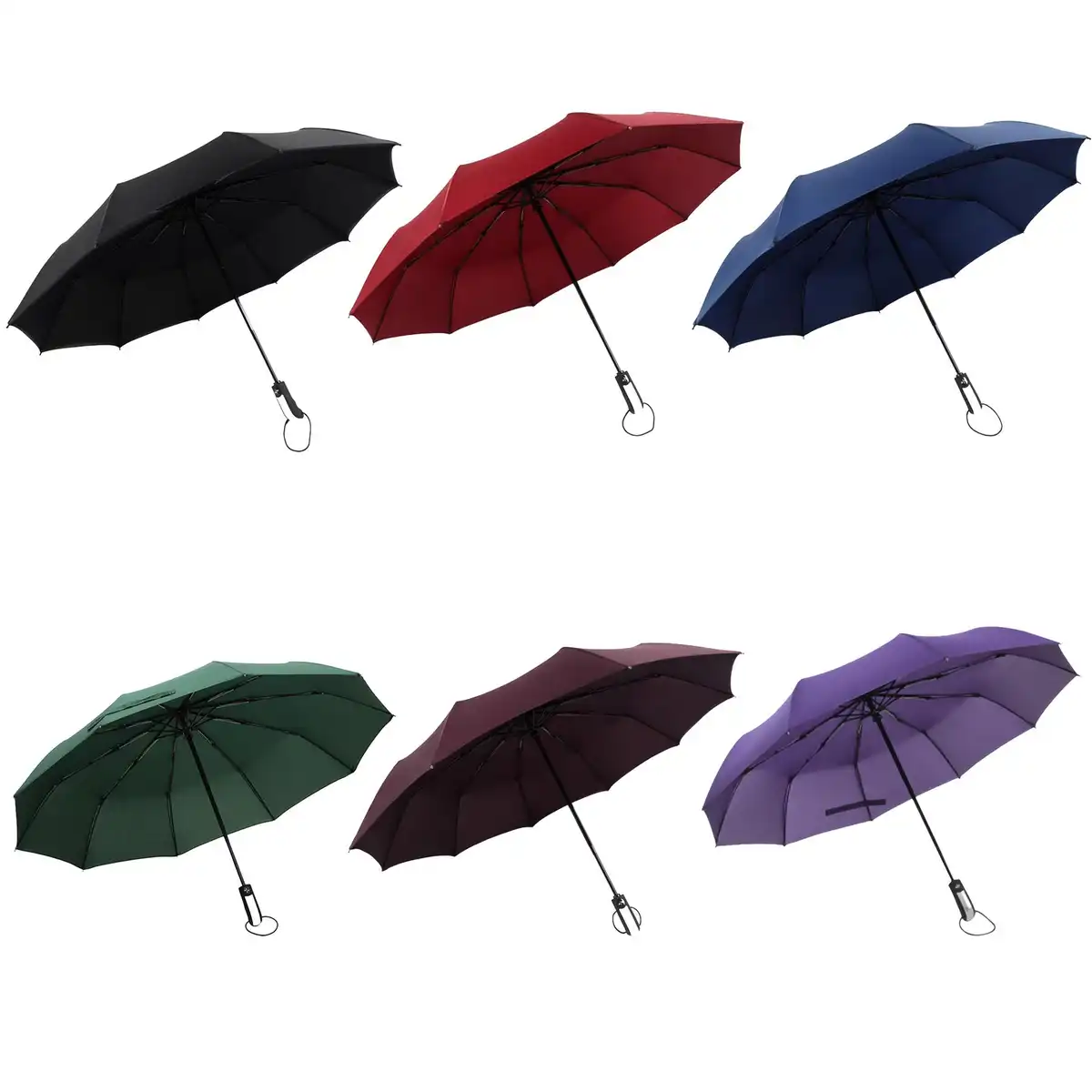 Windproof Travel Umbrella Premium Protection alternate product angle
