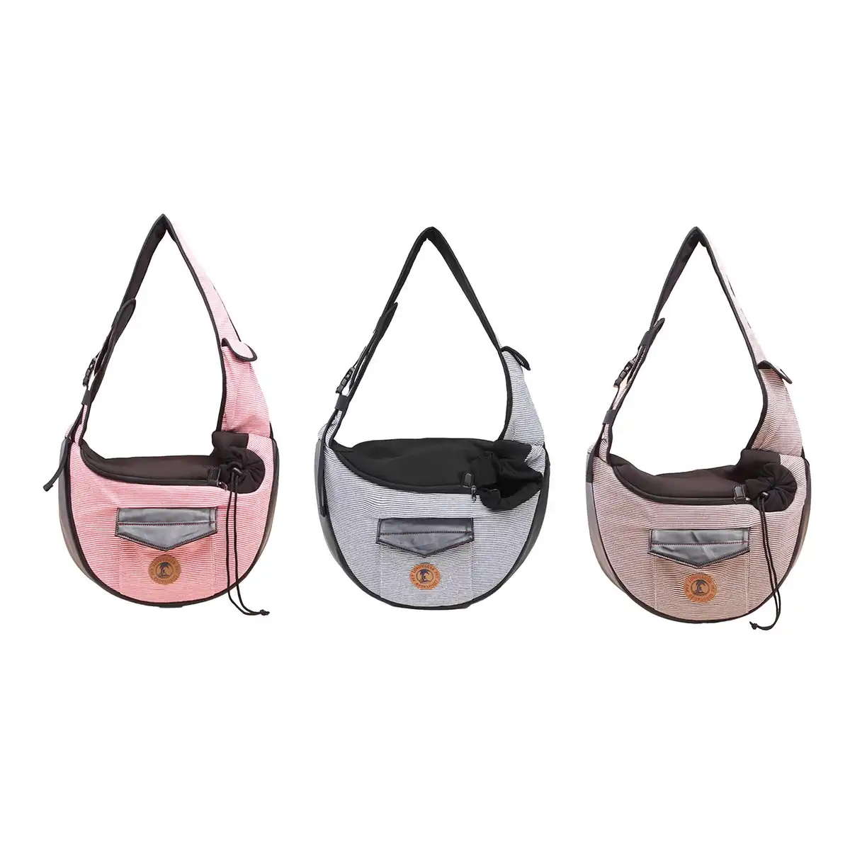 Breathable Cotton Crossbody Pet Carrier alternate product angle