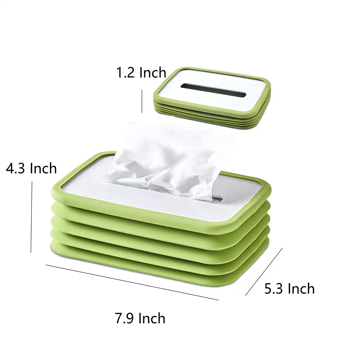 Foldable Silicone Car Tissue Holder product detail view